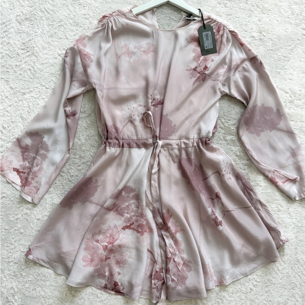 Allsaints Japanese style print dress, new this tag, size US2